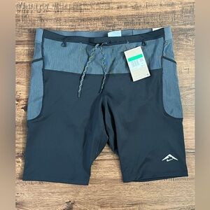 Nike Trail Dri-FIT 10” Tights ‘Gray Black’ (size mens XL)